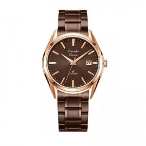 Alexandre Christie AC 8681 Rosegold Brown Man MDBROBO